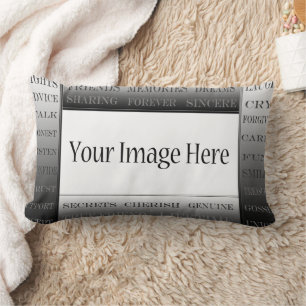 Words Of Friendship-Picture Frame by ShirleyTaylor Lumbar Pillow
