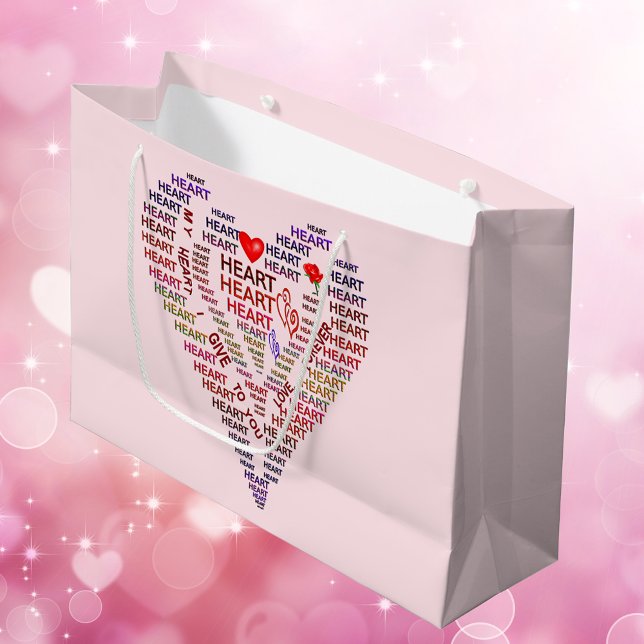 Words of Heart Large Gift Bag (Words of Heart Large Gift Bag)