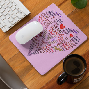 Words of Heart Mouse Pad