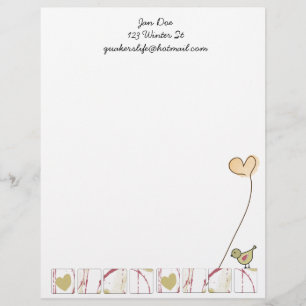 Words of Hope Letterhead