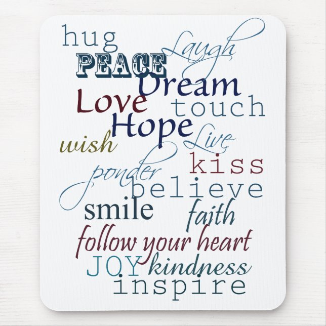 Words of Inspiration Mouse Pad (Front)