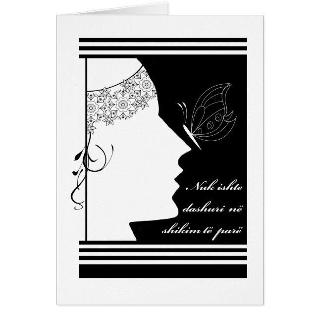 Words of Love and Romance Written in Albanian (Front)