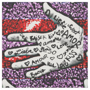 Words of Love Hand Fabric