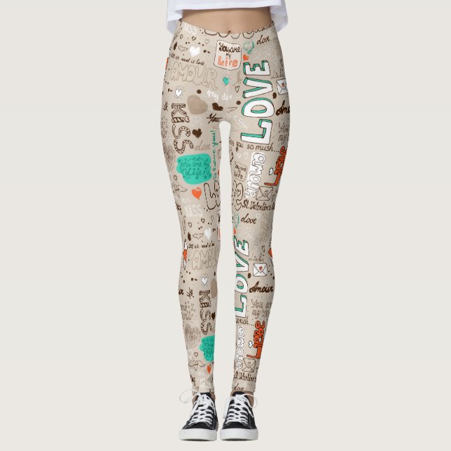 Words of Love Leggings (Front)