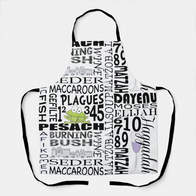Words of Passover Matzah Apron (Front)