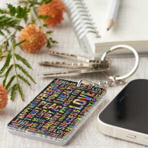 Words Of The Spirit Way / Positive Thinking 1 Keychain