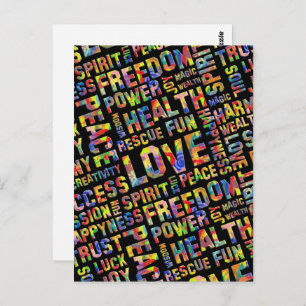Words Of The Spirit Way / Positive Thinking 1 Postcard