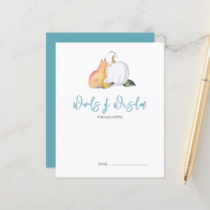 Words of Wisdom Advice Fall Pumpkin Fox