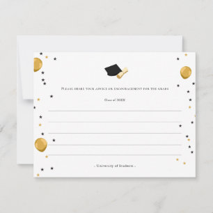 Words of wisdom advice for graduates/ students fun card