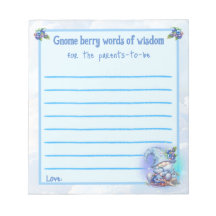 Words of Wisdom for Parents-to-be Notepad