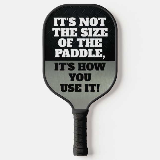 Words of Wisdom Funny Ping Pong Quote Pickleball Paddle (Front)