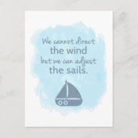 Words of Wisdom Nautical Sail boat Quote