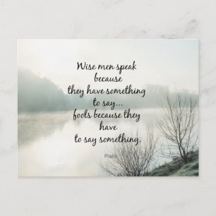 Words of Wisdom Postcard