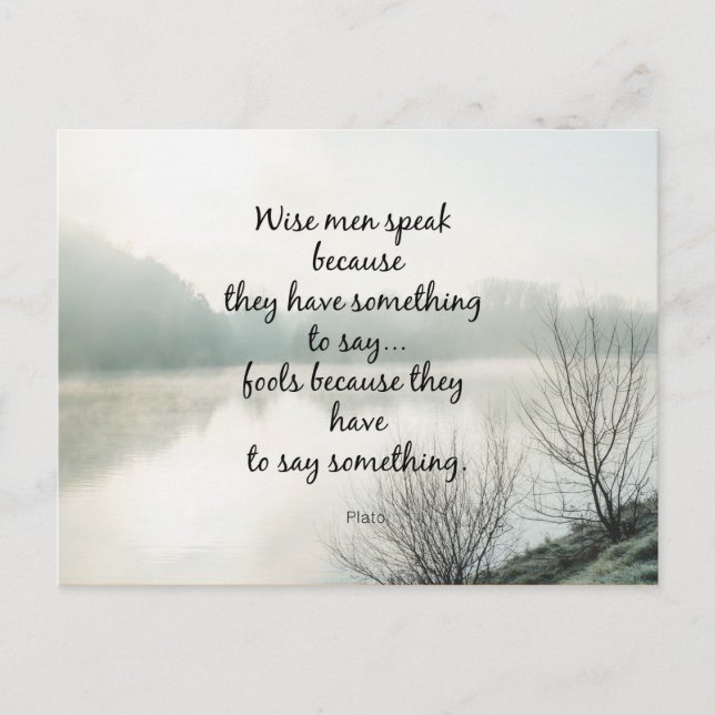 Words of Wisdom Postcard (Front)