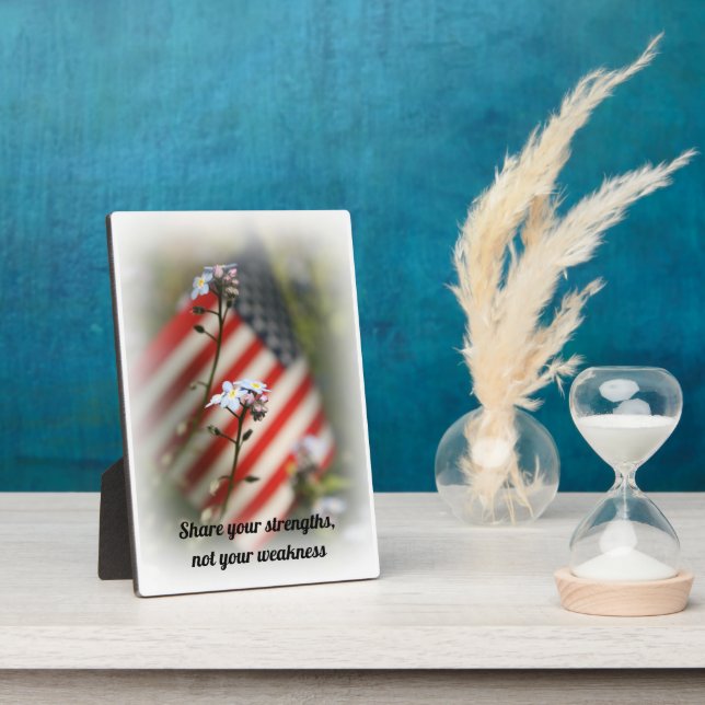 Words of Wisdom Tabletop Plaque with Easel (Side)