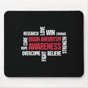 Words Present  Brain Aneurysm Awareness  Mouse Pad