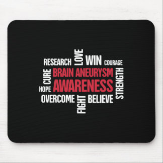 Words Present  Brain Aneurysm Awareness  Mouse Pad