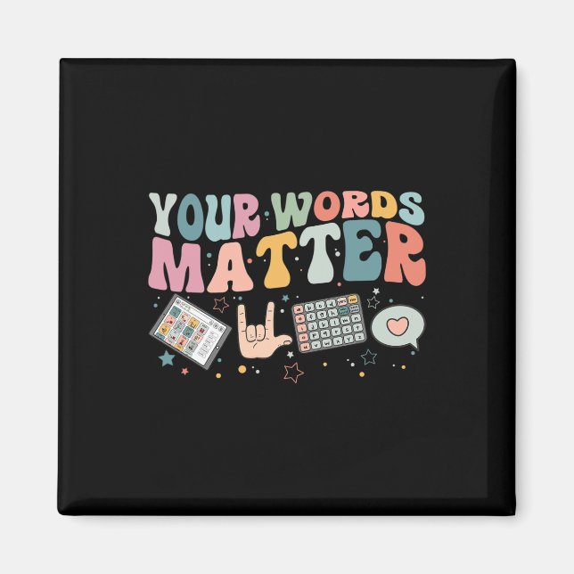 Words Problem Speech Therapy Language Pathologist  Magnet (Front)