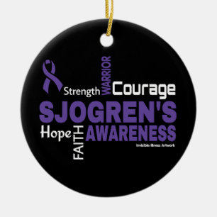 Words...Sjogren's Ceramic Ornament