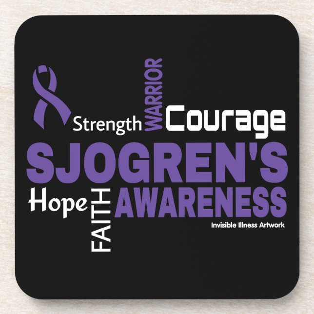 Words...Sjogren's Coaster (Front)