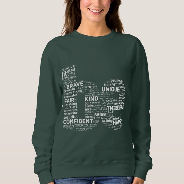 Words That Shape Us I Am More Than Enough Strength Sweatshirt (Front)