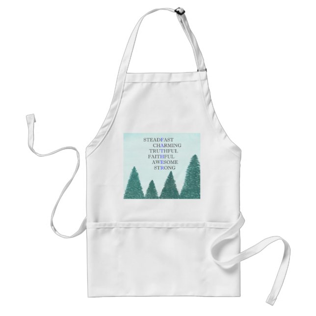 Words to describe father standard apron (Front)