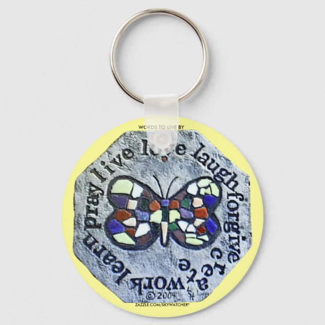 WORDS TO LIVE BY KEYCHAIN (Front)