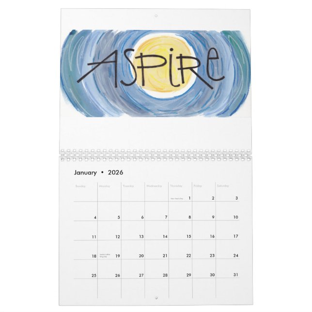 Words to Live by:   One Word a Month Calendar (Jan 2026)