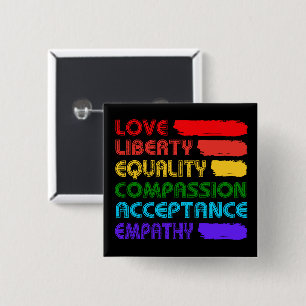 Words To Live By Square 2 Inch Square Button