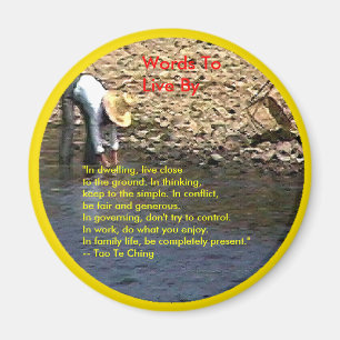 Words To Live By --Tao Te Ching Guilin 2002 Woman Magnet