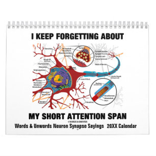 Words & Unwords Neuron Synapse Sayings 20XX Calendar