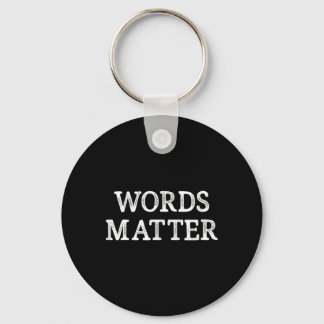 Words - Vintage Style - Keychain