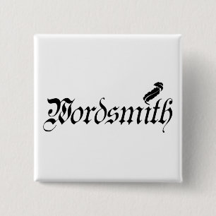 Wordsmith 2 Inch Square Button