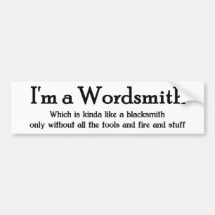 Wordsmith Bumper Sticker