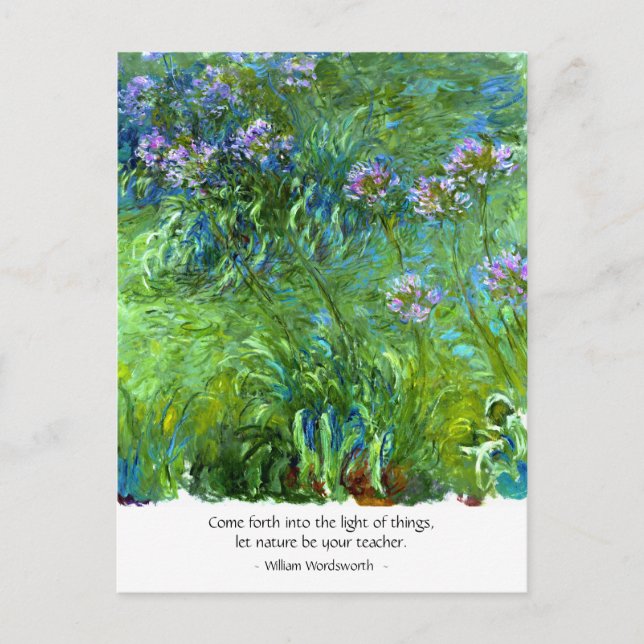 Wordsworth: Come forth into the light of things Postcard (Front)