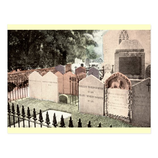 Wordsworth Grave, Westminster Abbey 1910 Vintage Postcard