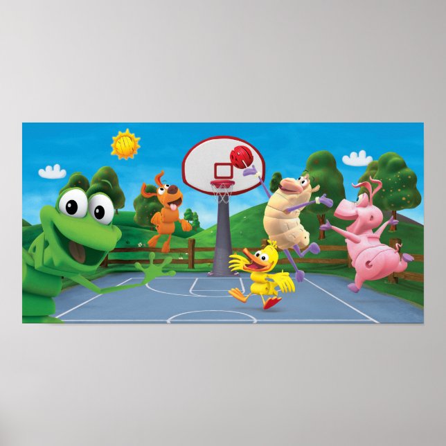 WordWorld Basketball Poster (Front)