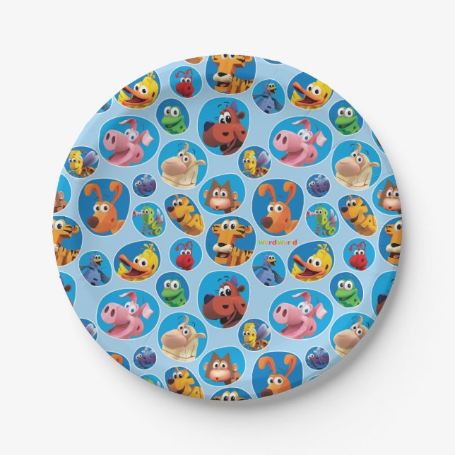 WordWorld Party Plate (Front)