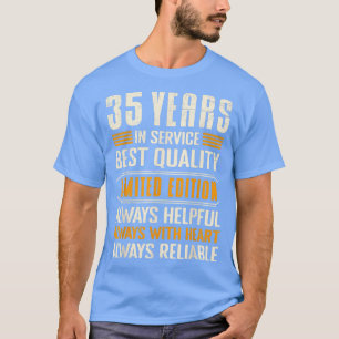 Work anniversary 35 years in company anniversary T-Shirt