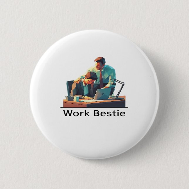 Work Best Classic 2 Inch Round Button (Front)