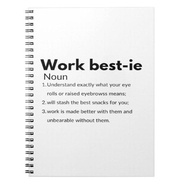 Work Bestie Boxy Notebook (Front)