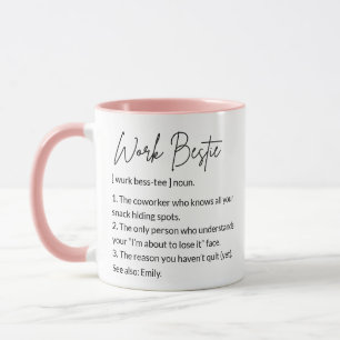 Work Bestie Cute Lovely Coworker Definition Mug