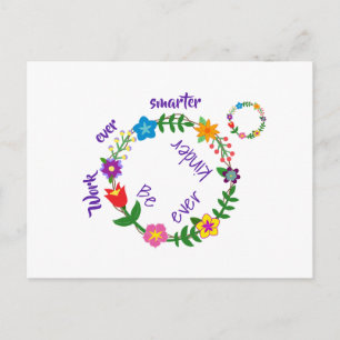 Work ever smarter, Be ever kinder (© Mira) Postcard