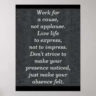 Work for a cause -- art print