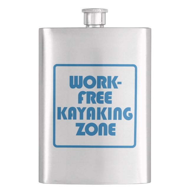 Work Free Kayaking Zone Hip Flask (Front)