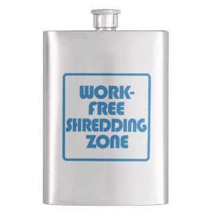 Work Free Shredding Zone Hip Flask
