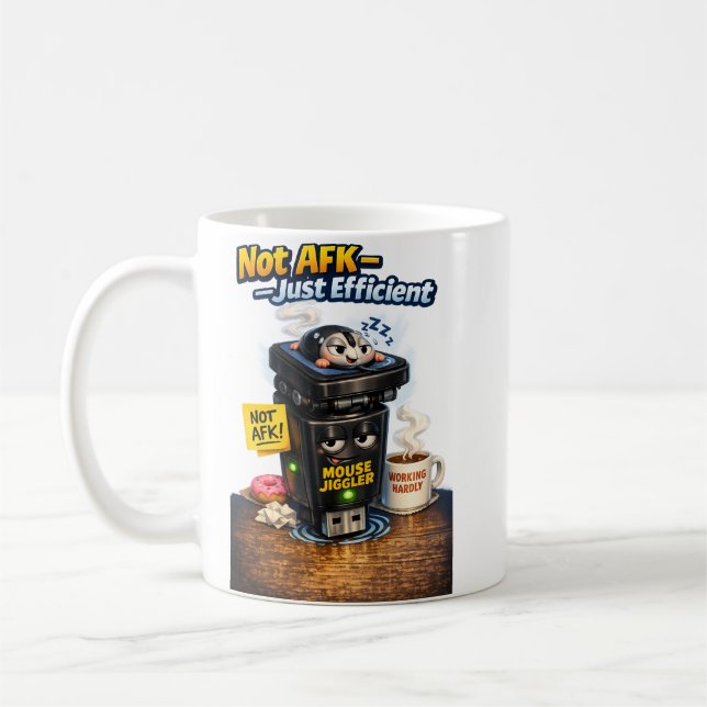 Work From Home Humor Coffee Mug (Left)