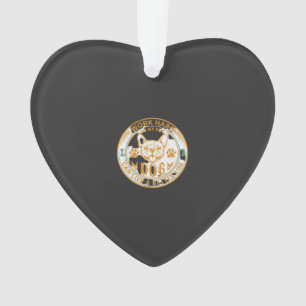 Work Hard Dog Live Better Life French Bulldog Paws Ornament