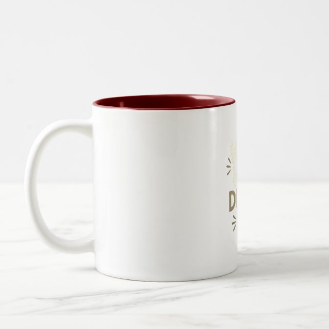  Work Hard Dream Big Mug – Motivational Coffee Cup (Left)