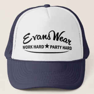 WORK HARD PARTY HARD TRUCKER HAT